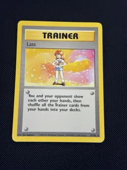 Pokemon TCG Lass Trainer 75/102 Base Set Rare Non-Holo LP - Image 1