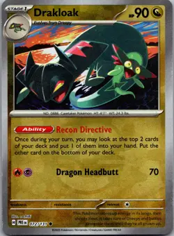 Drakloak 072/131 Master Ball Pattern Prismatic Evolutions Pokemon TCG - Image 1