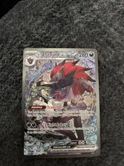 Pokemon TCG N's Zoroark EX Holo Ultra Rare Ascended Heroes 286/217 NM - Image 1