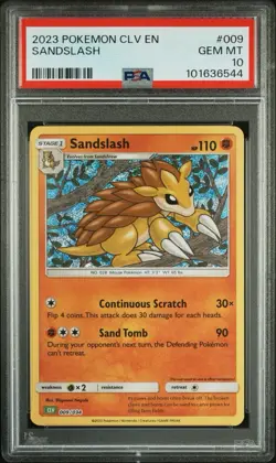 Pokemon Classic Collection Sandslash CLV 009/034 Holo PSA 10 Gem 💎 Mint English - Image 1