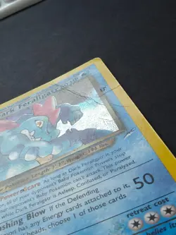 Pokemon TCG Dark Feraligatr 5/105 Neo Destiny Holo Swirl Heavily Played Ungraded - Image 3