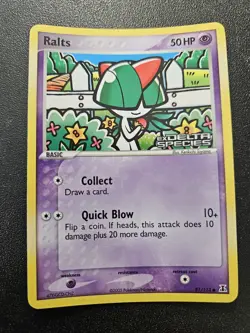 Pokemon EX Delta Species Ralts Stamped Reverse Holo 81/113 NEAR MINT - Image 1