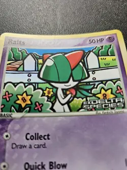 Pokemon EX Delta Species Ralts Stamped Reverse Holo 81/113 NEAR MINT - Image 2