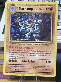 Pokemon TCG English XY Evolutions Machamp Holo #59/108 LP - Image 1