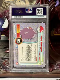 Gengar PSA 10 2000 Topps Pokemon TV Series 2 Silver Foil #94 Animation Series - Image 2