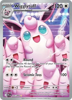 NM-Mint Wigglytuff - 105/094 - Illustration Rare Pokemon Phantasmal Flames - Image 1