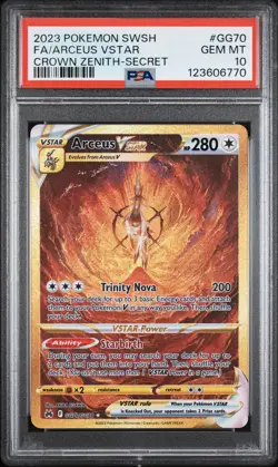 2023 POKEMON SWORD & SHIELD CROWN ZENITH SECRET FULL ART/ARCEUS VSTAR PSA 10 - Image 1