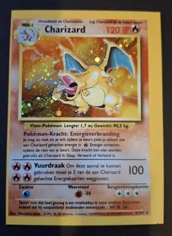 Pokemon MISCUT Square Cut Dutch Base set CHARIZARD Holo (4/102) - Image 1