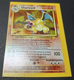 Pokemon MISCUT Square Cut Dutch Base set CHARIZARD Holo (4/102) - Image 2
