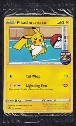 Pokemon Pikachu on the Ball 001/005 Pokemon Futsal Sealed Global Shipping 🌍 - Image 1