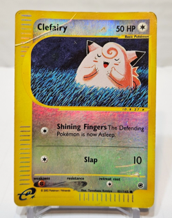Clefairy 101/165 Common Reverse Holo Expedition Pokemon 450 - Image 1