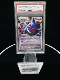 2009 Pokemon Gengar LV.X Platinum Arceus Holo #97/99 PSA 4 - Image 1