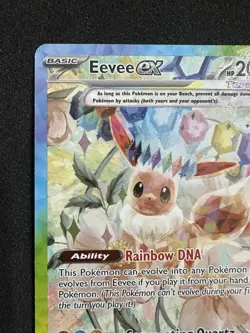 Pokemon Eevee ex 167/131 Sv: Prismatic Evolutions Holo Special Illustration Rare - Image 2