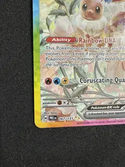 Pokemon Eevee ex 167/131 Sv: Prismatic Evolutions Holo Special Illustration Rare - Image 5