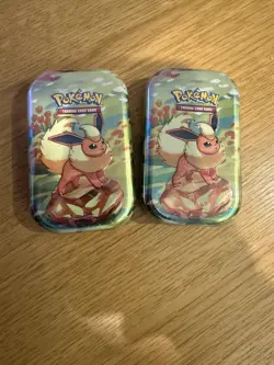 Pokemon TCG - Prismatic Evolutions Mini Tins SEALED x2 Flareon - Image 1