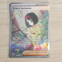 Pokemon Erika's Invitation 203/165 Full Art Trainer Holo Scarlet & Violet 151 - Image 1