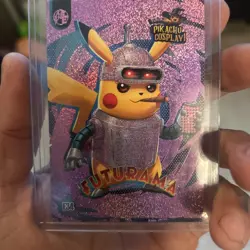 Futurama (Pikachu) #E34 - Pink Holo Box Hit Electric Pikachu Cosplay - Pokemon - Image 1