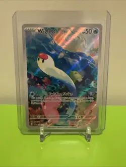 2023 Pokemon TCG Wiglett 206/198 Scarlet & Violet Illustration Rare - Image 1