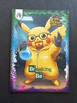 Breaking Bad (Pikachu) #138 - Holo - Electric Pikachu Cosplay Pokemon - Image 1