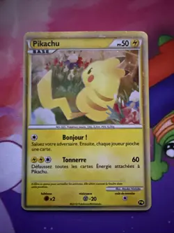 Pikachu French World Collection 2010 Promo Holo Pokemon TCG - Image 1