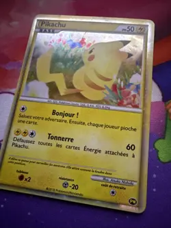 Pikachu French World Collection 2010 Promo Holo Pokemon TCG - Image 3
