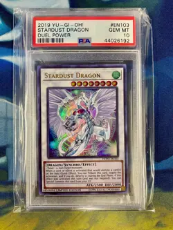 2019 YU-GI-OH! DUEL POWER #EN103 STARDUST DRAGON PSA 10 - Image 1