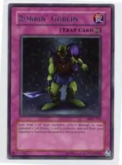 Moderately Played, English Yu Gi Oh Robbin' Goblin - MRD-135 - Rare - Unlimited - Image 1