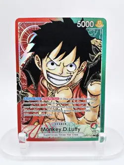 One Piece Monkey D. Luffy OP01-003 NM Leader Alt Art Foil 2022 ENGLISH - Image 1
