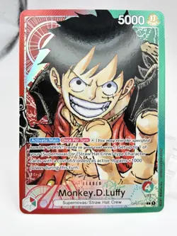 One Piece Monkey D. Luffy OP01-003 NM Leader Alt Art Foil 2022 ENGLISH - Image 3