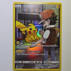 Pokemon Pikachu Full Art Secret Rare Holo Cosmic Eclipse Card 241/236 2019 - Image 1