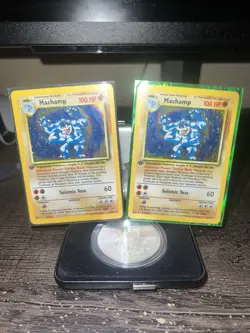 Machamp 1st Edition Base Set Holo Cards (2 Cards)!!!!! (Pokemon Card Game) - Image 1