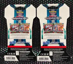 2 Sleeved Pokemon Card Packs Scarlet & Violet Paradox Rift 2023 - Image 2