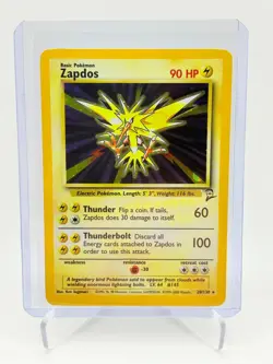 Pokemon TCG Zapdos Base Set 2 Holo Rare Card 20/130 Very Good Condition - Image 1