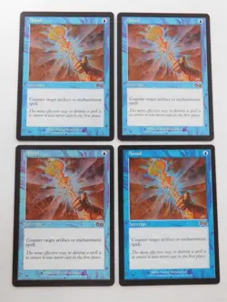 Annul x4 Urza's Saga Interrupt Magic the Gathering Red TCG Trading Card Playset - Image 1