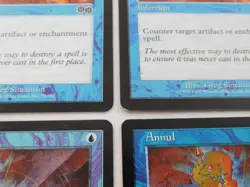 Annul x4 Urza's Saga Interrupt Magic the Gathering Red TCG Trading Card Playset - Image 3