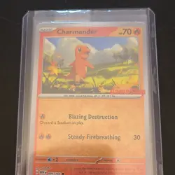 Charmander 70 HP Promo Reverse Holo Scarlet & Violet Pokemon Card 004/165 2023 - Image 1