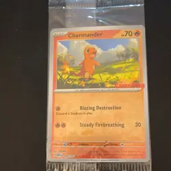 Charmander 70 HP Promo Reverse Holo Scarlet & Violet Pokemon Card 004/165 2023 - Image 2