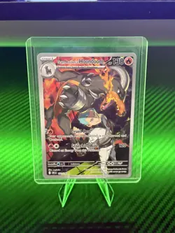 Pokemon TCG Team Rockets Houndoom Illustration Rare Card 191/182 Destined Rivals - Image 1