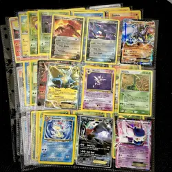 Old Pokemon Cards Mix VINTAGE Rare Collection binder Pages Holo WOTC Mixed TCG - Image 1