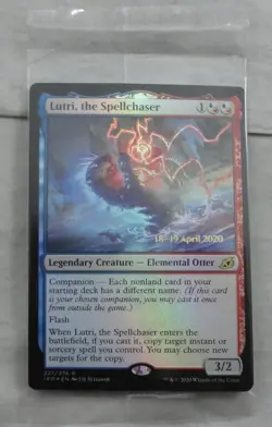 Lutri, The Spellchaser Prerelease Foil Card Rare Magic The Gathering NM (IKO) - Image 1