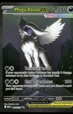 Pokemon Cards Mega Absol ex 180/132 Mega Evolution Special Illustration Rare NM - Image 1