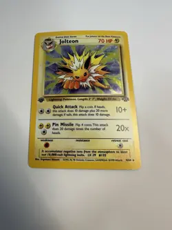 1999 Pokemon TCG Jolteon Jungle Holo 1st Edition Rare Card 4/64 WOTC - Image 1