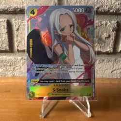 One Piece CCG S-Snake Alternate Art Rare Foil Character Card OP13-114 - Image 1
