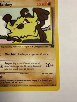 Mankey - 1st Edition - Team Rocket - 61/82 - Pokemon Card - Image 4