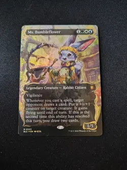 Ms. Bumbleflower (Borderless) (Raised Foil) Bloomburrow Foil - Pack Fresh - NM/M - Image 1