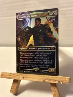 Aragorn, the Uniter Foil (Borderless) Universes Beyond: the Lord of the Rings - Image 2