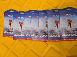 9 Magic The Gathering Avatar Play Booster Packs X7 The Last Airbender New - Image 1