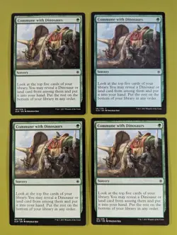 Commune with Dinosaurs x4 Ixalan 4x Magic the Gathering MTG - Image 1
