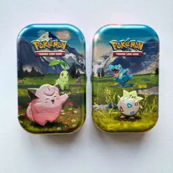 POKEMON TCG 2X ASCENDED HEROES MINI TIN SET CLEFAIRY CHIKORITA / TOGEPI TOTODILE - Image 1