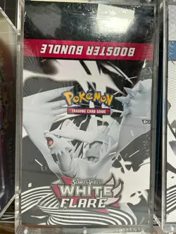 $750 Pokemon SV10.5 White Flare Sealed Booster Bundle Display Case - Image 1